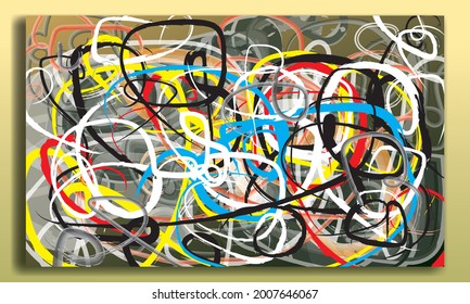 Abstract painting creative art for background,wall decoration