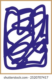 Abstract painting. Digital art. Wall frame