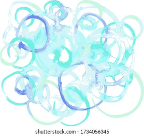 
Abstract painting drawn with water-like watercolor