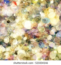 Abstract painting seamless pattern. Background texture for wrapping paper, print, fabric