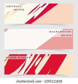 Abstract painting, strokes and doodles banner set. Website header with place for your text, social media advertisement. Hand drawn texture creative abstract design, sale brochure templates. Modern art