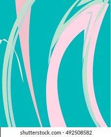 Abstract painting template background vector illustration .