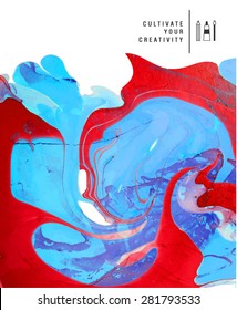 Abstract painting template. Handmade texture 