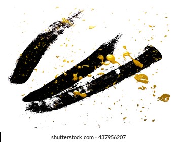 Abstract painting template. Handmade texture .Oil painting. Vector illustration.