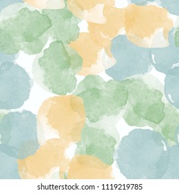 Abstract painting universal freehand watercolor seamless pattern. Graphic design for background, card, banner, poster, cover, invitation, placard, header or brochure. Hand drawn vector texture