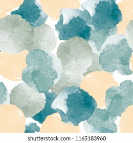 Abstract painting universal freehand watercolor seamless pattern. Graphic design for background, card, banner, poster, cover, invitation, placard, header or brochure. Hand drawn vector texture