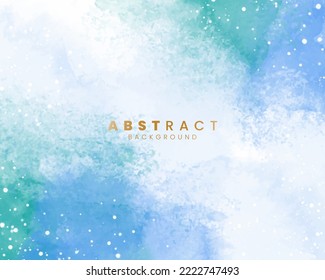 Abstract painting using watercolors. Design for your date, postcard, banner, logo.