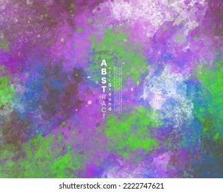 Abstract painting using watercolors. Design for your date, postcard, banner, logo.