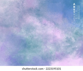Abstract painting using watercolors. Design for your date, postcard, banner, logo.