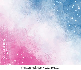 Abstract painting using watercolors. Design for your date, postcard, banner, logo.