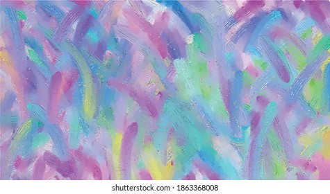 
Abstract painting vector. Brushstrokes of contemporary art pastel colors. Background illustration