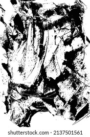 Abstract painting vector texture isolated on a white background. 