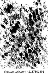 Abstract painting vector texture isolated on a white background. 
