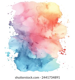 abstract painting watercolour vector illustration for background