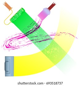 Abstract Paintwork Background