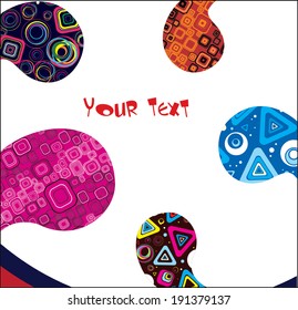 Abstract paisley background