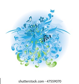 Abstract Paisley Background