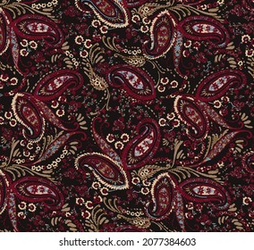 abstract paisley illustration allover design vector digital image