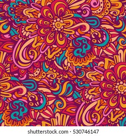 Abstract paisley pattern fantasy flourish festive contemporary pattern flower background