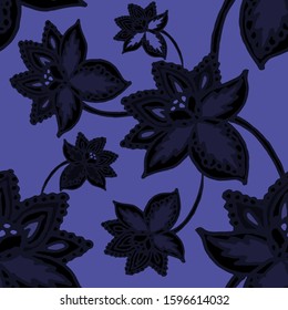 Abstract paisley seamless pattern in beautiful style. Abstract vector indian batik background. Textile print design. Fabric texture print. Classic ornamental paisley for any purposes