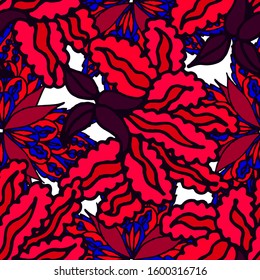 Abstract paisley seamless pattern in beautiful style. Abstract vector indian batik background. Textile print design. Fabric texture print. Classic ornamental paisley for any purposes