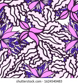 Abstract paisley seamless pattern in beautiful style. Abstract vector indian batik background. Textile print design. Fabric texture print. Classic ornamental paisley for any purposes