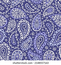 Abstraktes, nahtloses Muster. Traditionelles indisches Zierdesign. Handgezeichnet, Vektorhintergrund.