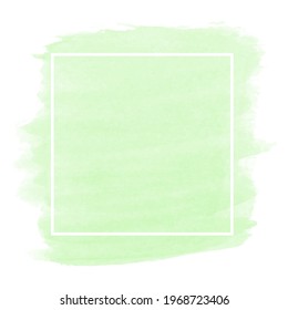 Abstract Pale Green watercolor background. Splash by art hand drawn for text.