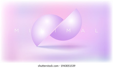 Abstrakter, hellrosa Hintergrund mit primitiven geometrischen Formen und minimalen Design-Elementen.