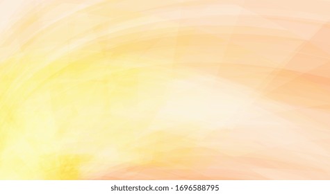 Abstract pale yellow and apricot orange color background. Textured vector graphic pattern