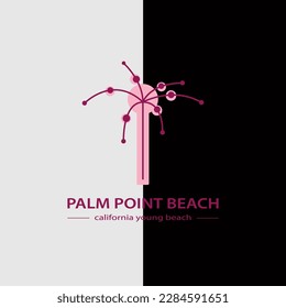 An abstract palm design combined with text can be a creative and visually striking logo for your progressive business, evoking a sense of growth and tropical vibes.