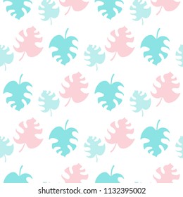 Abstract Palm Leaves Seamless Pattern