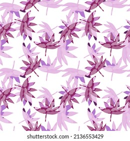 Abstract palm leaves tropical seamless pattern. Creative leaf endless wallpaper. Exotic hawaiian jungle backdrop. Rainforest background. Design for fabric , textile print, wrapping, cover