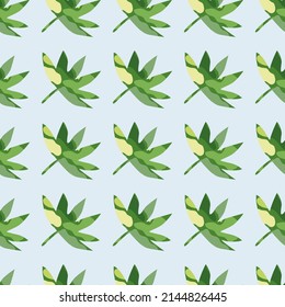 Abstract palm leaves tropical seamless pattern. Creative leaf endless wallpaper. Exotic hawaiian jungle backdrop. Rainforest background. Design for fabric , textile print, wrapping, cover