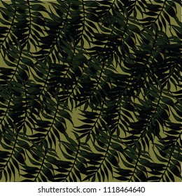 Abstract Palm Tree Pattern