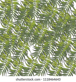 Abstract Palm Tree Pattern