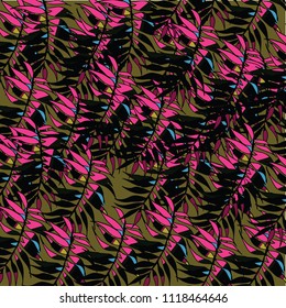 Abstract Palm Tree Pattern