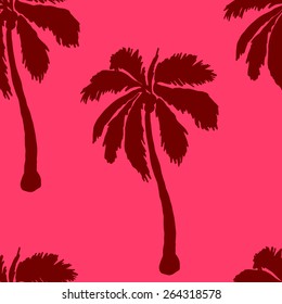 Abstract palm vector seamless pattern.