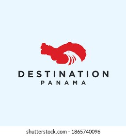 logo abstracto de panama. icono de águila