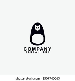 Abstract Panda Logo Design Template. Modern Design. Panda Logo. Vector Illustration