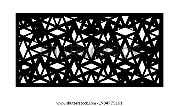 Abstract panel, screen,wall.\
Decorative vector screen for laser cutting. Template for interior\
partition, room divider, privacy fence. Modern cnc\
pattern