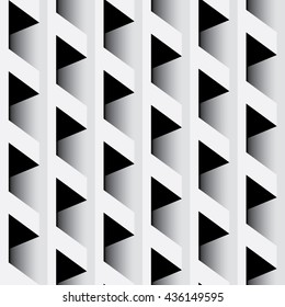 Abstract paneling pattern. Modern stylish texture. Black & White seamless patterns. Interior Design wallpaper. Vector repeating background.