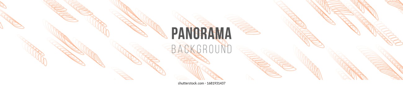 Abstract panorama illustration. Outline geometric ornament. Monochrome creative stylish texture. Eps10 vector.