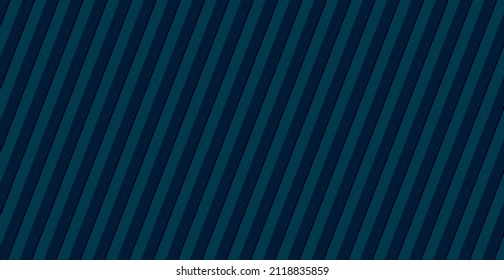 Abstract panoramic background blue diagonal lines - Vector illustration