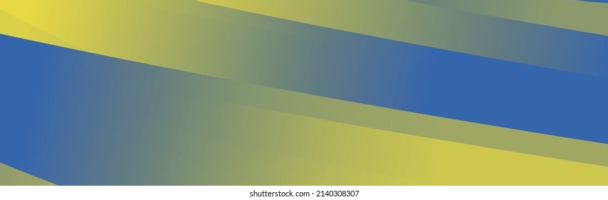 Resumen de fondo panorámico bandera azul-naranja de Ucrania - Ilustración vectorial