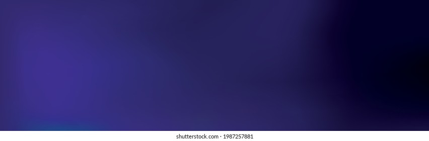 Abstract panoramic background dark blue gradient - Vector illustration