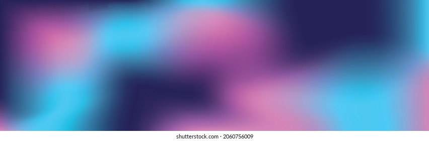 Abstract panoramic background dark blue gradient - Vector illustration