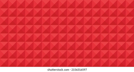 Abstract panoramic web background red squares - Vector illustration
