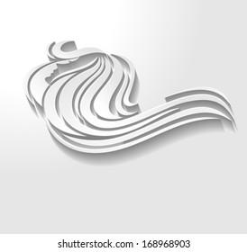 Abstract Paper Art Girl