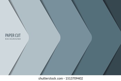 Abstract paper background with realistic overlap concept. Paper cut shape vector design template for use frame, modern, cover, banner advertising, corporate brochure, wallpaper